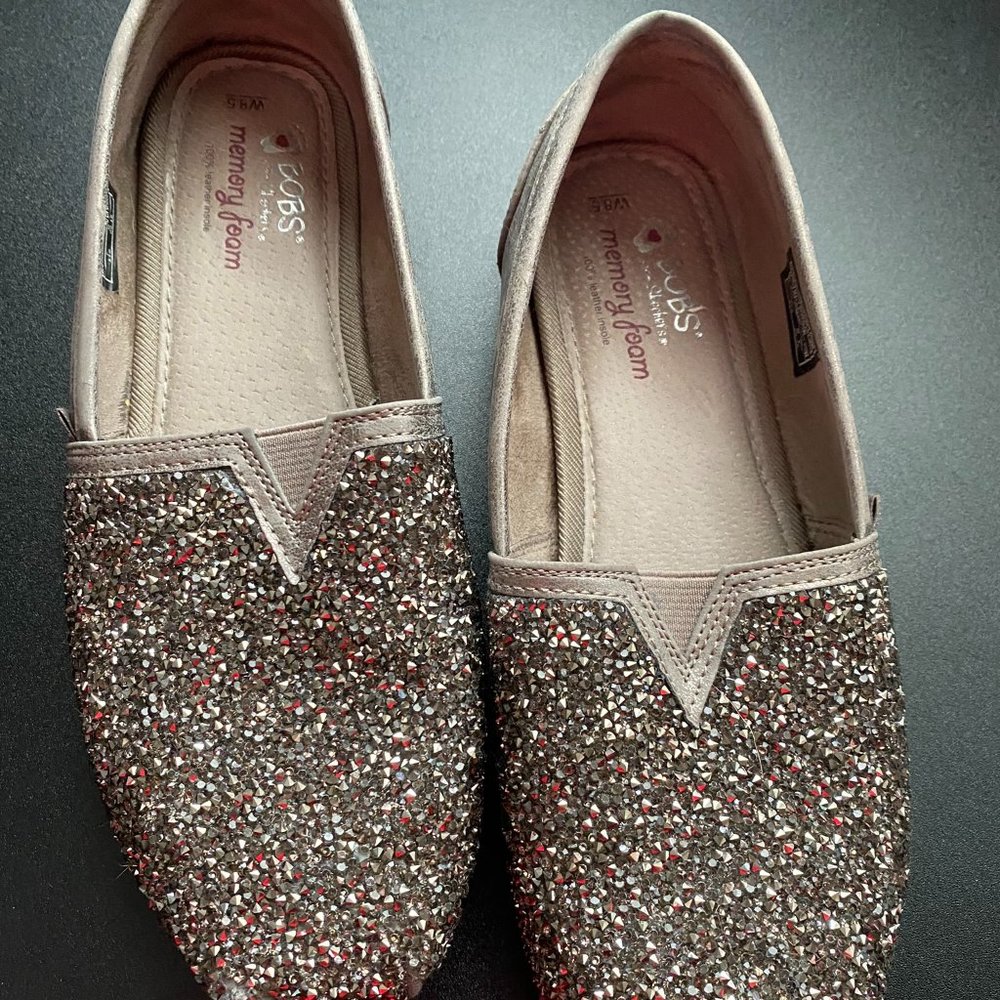 Bobs by Skechers memory foam slip ons